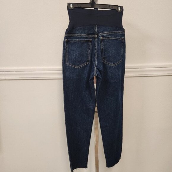 Old Navy O.G Straight Maternity Dark Blue Jeans Size 2 - Picture 3 of 11